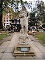 The statue of Charles II, now in Soho Square, London
