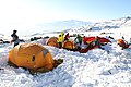 Image 8Winter campers bivouaced in the snow (from Mountaineering)