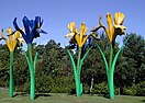Giant Irises Sculpture