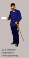 Infantry officer in service dress