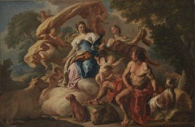 Juno (Hera) Io bi Argus Panoptes ve - Francesco de Mura (1740-1750) ve li Muzeya Hunera Nûjen û Nûjen a Trento û Rovereto, Italytalya vedihewîne.