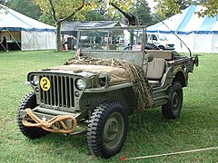 A Willys MB, better known as Jeep, at Military Vehicle Show, War Memorial Museum, Newport News, Virginia, September 24, 2006