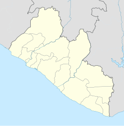 Monrovia trên bản đồ Liberia