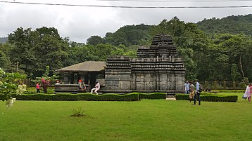 The Mahadev Temple, attributed to the Kadambas of Goa, in what is today Bhagwan Mahaveer Sanctuary and Mollem National Park