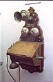 Image 4Wooden wall telephone with a hand-cranked magneto generator