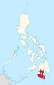 Mapa ti Filipinas a mangipakpakita ti soccsksargen