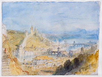Lucerne from the Walls William Turner, 1841 Tate Britain