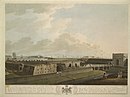 Uma vista de Calcutá de Fort William, 1807.