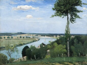 Fransk flodlandskab, Bois-le-Roi, 1877