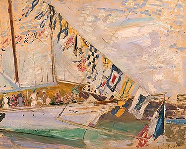 The Yacht L'étoile, oil on canvas, 1903