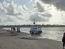 Marve Beach with ferry
