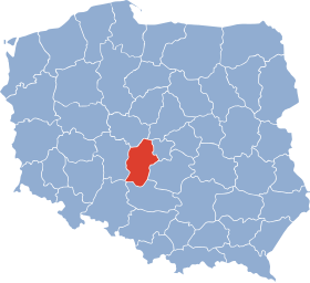 Localisation de Voïvodie de Sieradz