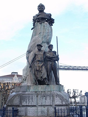 Victor Txabarriren omenezko monumentua Portugaleten