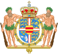 Escudo de armas de la reina Margarita II de Dinamarca