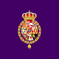 Royal Flag of Spain, from 1833 to 1899