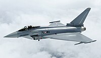 Um caça Typhoon da Áustria.