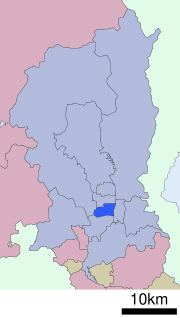 Location of Shimogyō-ku in Kyoto
