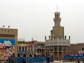 Minarete situado próximo à Mesquita de Ide Cá, em Casgar