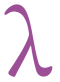 The Greek symbol lambda