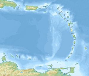 Mali Curaçao na zemljovidu Malih Antila