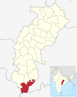 Location of சுக்மா