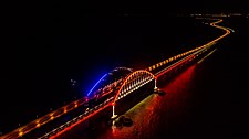 El Pont de Crimea de nit