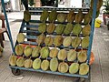 Image 20Durians in rack sold in Kuala Lumpur (from Malaysian cuisine)
