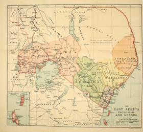 Localização de Companhia Imperial Britânica da África Oriental