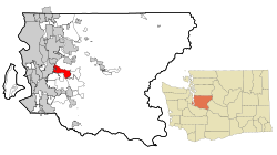 Location of East Renton Highlands, Washington