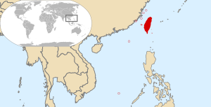 Остров Тайвань на карте