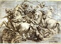 Битва при Ангіарі, копія твору Леонардо роботи Рубенса, Лувр, Париж.