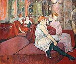 Au Salon de la rue des Moulins, Toulouse-Lautrec