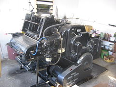 Heidelberg KOR Offset-Druckmaschine, die erste Offset-Reihe Heidelbergs
