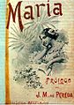 Cover of the novel María by Jorge Isaacs published in 1897 by Éditions Mateu. Prologue by José María de Pereda