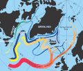 Image 68In the subpolar gyre of the North Atlantic warm subtropical waters are transformed into colder subpolar and polar waters. In the Labrador Sea this water flows back to the subtropical gyre. (from Atlantic Ocean)