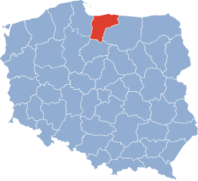Localisation de Voïvodie d'Elbląg