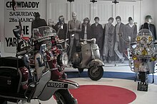 Several scooters on a display