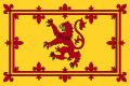 Stendardo reale di Scozia, "d'oro al leone rampante rosso, con lingua e artigli d'azzurro, con una doppia orlatura fiorita e contrafiorita di gigli"