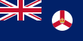 Bandera de Singapur entre 1946 y 1952.