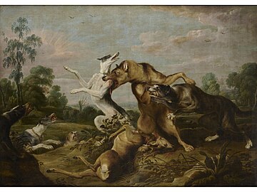 Frans Snyders, Combat entre loups et chiens, entre 1635 et 1657