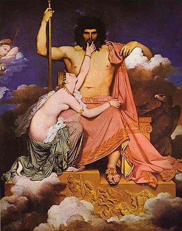 Jupiter și Thetis (1811), Ingres