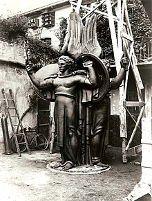 fonderia artistica ferdinando marinelli di firenze, monumento statua in bronzo ai caduti di Forlì
