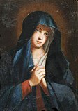 يتم تصوير مريم العذراء في المعتقدات المسيحية بغطاء رأس