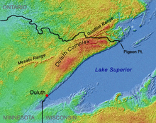The Duluth Complex and Lake Superior. Hawk Ridge's location at the southern end of both create the unique conditions for raptor spotting.