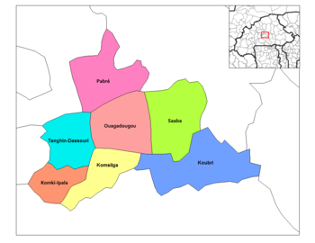 Vị trí của Pabré trong tỉnh