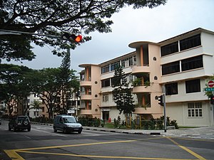 Photograph of a housing block