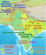 Ancient India during the rise of the Shunga Empire from the North, Satavahana dynasty from the Deccan, and Pandyan dynasty and Chola dynasty from the southern part of India.