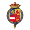 Coat of arms of William Nassau de Zuylestein, 4th Earl of Rochford, KG, PC