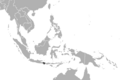 Área de distribución del tigre de Bali