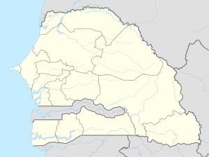 Saint-Louis na zemljovidu Senegala
